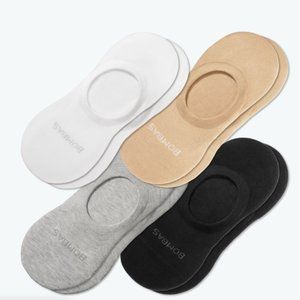 NWT Women's Medium Bombas Lightweight No-Shows 4 Pack